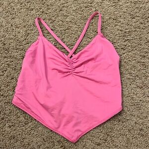 glassons satin pink top